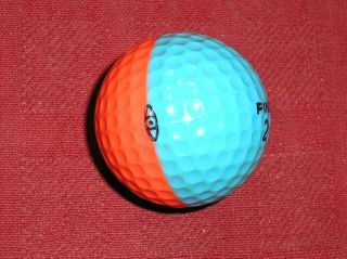 Vintage Ping 2 Color Golf Ball Blue & Orange