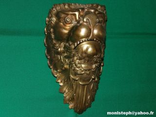 Rare Antique Bronze / Brass Billiard Pocket Corner - Lion 1 - 6