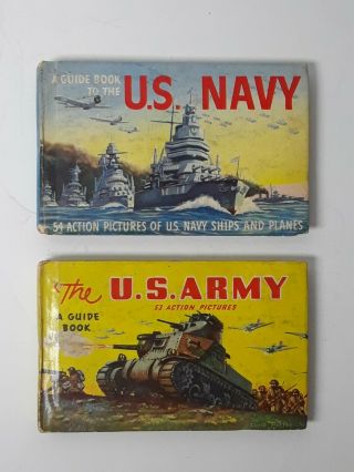Vtg 1943 Wwii A Guide Book To The U.  S.  Navy & The U.  S.  Army Little Books