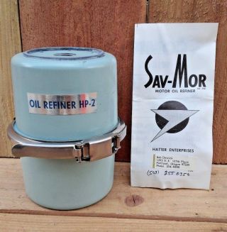 Rare Vintage Nos Sav - Mor Spin On Oil Refiner Toilet Paper Filter 1964 Buick