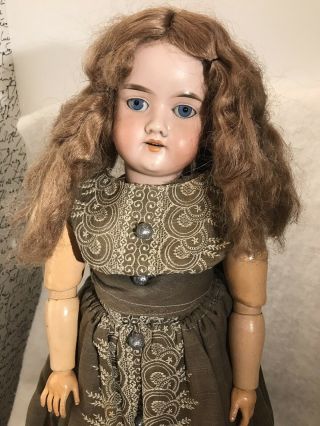 Rare Antique German C.  M.  Bergmann A6m Bisque Doll Composition Body