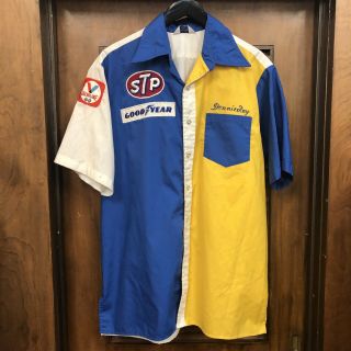 Vintage 1960’s Indy 500 Drag Race Usac Nhra Nascar Racing Team Shirt - - Xl