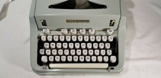 Vintage Hermes 3000 Seafoam Portable Typewriter 2
