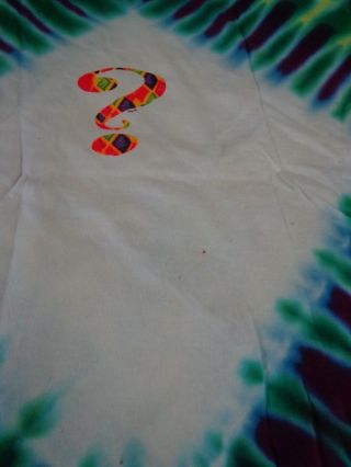 Vintage Grateful Dead 1993 Jack in the box Not Fade Away Tie dye t - shirt L 6