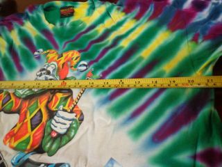 Vintage Grateful Dead 1993 Jack in the box Not Fade Away Tie dye t - shirt L 7