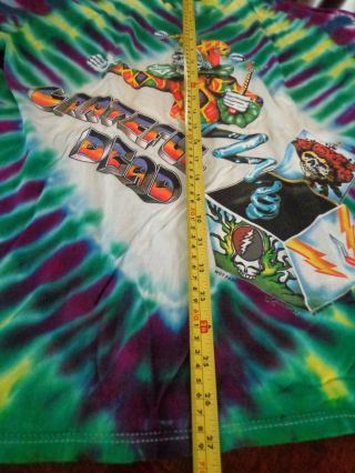 Vintage Grateful Dead 1993 Jack in the box Not Fade Away Tie dye t - shirt L 8