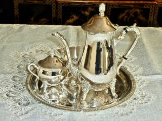 Silver Plated Tea / Coffee Set With Tray Viners?