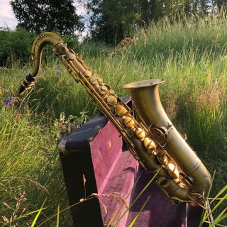 Antique 1919 - 20 Buescher Elkhart True Tone Low Pitch Saxophone 58706