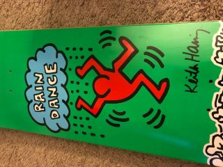 Vintage keith haring X Alien Workshop Skateboard Deck Rare Jake Johnson 3