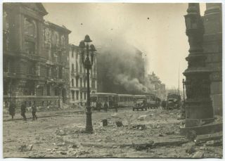 Wwii Large Size Press Photo: Ruined Berlin Center After The Battle,  May 1945
