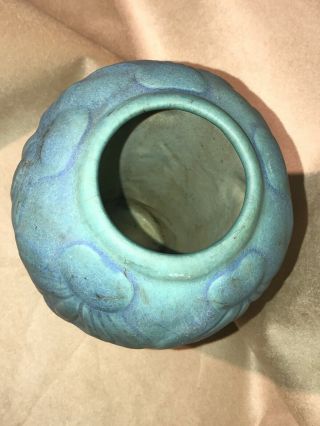 Vintage Van Briggle Blue Flower Art Pottery Vase 3
