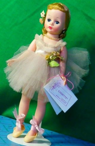 Rare/htf Xclnt Madame Alexander Vintage Cissette Ballerina 813 1958 Tag/bx/stand