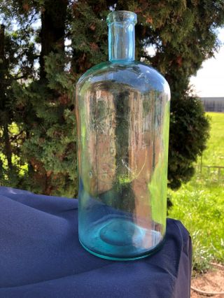 Vintage Greer ' s Washing Ammonia Aqua Bottle - Rare - 1890 ' s 3