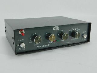 Ameco Pt - 3 Ham Radio 1.  8 - 54mhz Vintage Preamplifier W/ Power Toggle Switch