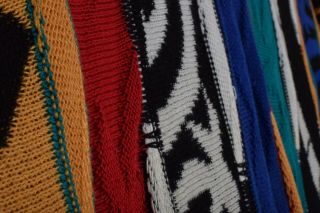 Vintage 80s St Croix Knits Mens Colorful Cosby Biggie Crewneck Sweater USA Sz L 5