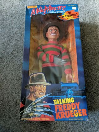 1989 Vintage Talking Freddy Krueger Doll A Nightmare On Elm Street
