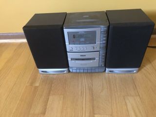 Vintage Rca Rs1239b Component Sound System With Cassette,  Cd Player Am/fm Radio