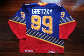 1995 - 96 St.  Louis Blues Wayne Gretzky Authentic Ccm Jersey Size 52 Rare