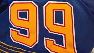 1995 - 96 St.  Louis Blues Wayne Gretzky Authentic CCM Jersey Size 52 Rare 6