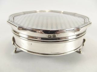 ANTIQUE SILVER JEWELLERY BOX HALLMARKED BIRMINGHAM 1923 REF 1004/2 3