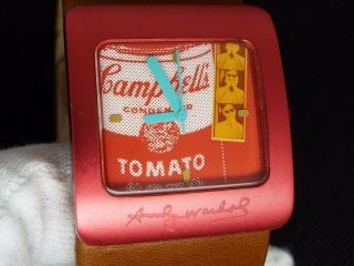 Vintage Seiko NON Digital Watch ANDY WARHOL ART PICTURE 50s KEYRING BOX TOMATO 7