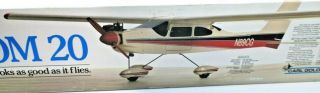 Vintage Carl Goldberg Freedom 20 R/C Wooden Model Airplane Kit Plane Wood Build 5
