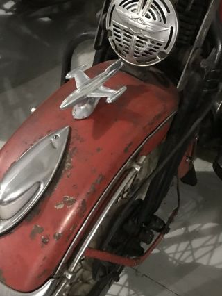 Vintage Fender Ornament Harley Knucklehead Panhead Indian Flathead Bobber Nos