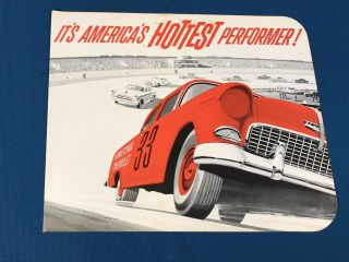 Vtg 1955 Chevrolet Nascar Stock Car Racing Performance Advertising Brochure