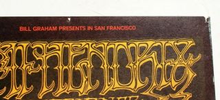 Vtg Winterland Bill Graham Concert Poster 1st 1968 Jimi Hendrix / Rick Griffin 2