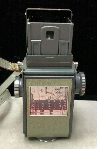 Rolleiflex Grey Baby TLR Vintage 4X4 Box Camera Schneider - Kreuznach Xenar w/case 3