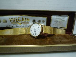 Rare Vintage Vulcan Mans Wrist Watch 17j Box,  Running Perfectly