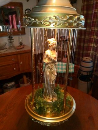 Vintage Hanging Mineral Oil Rain Lamp Creators Inc.  Nude Greek Goddess