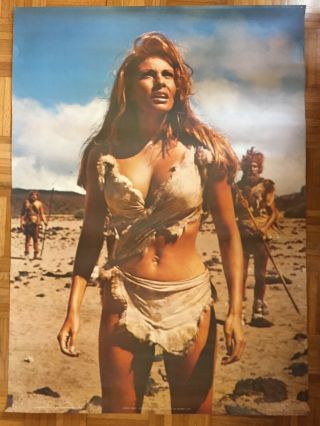 Vintage Raquel Welch One Million Years B.  C.  Poster,  24 " X 71 " 1972