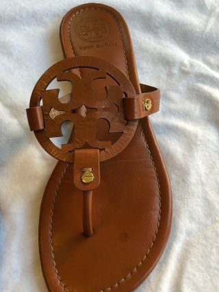 Pre - owned Tory Burch Miller sandals.  Size 9.  Vintage brown color. 7