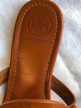 Pre - owned Tory Burch Miller sandals.  Size 9.  Vintage brown color. 8