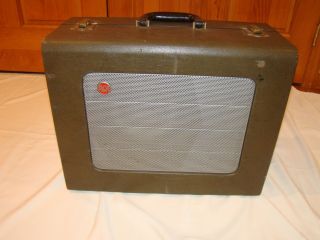 Vintage Rca 16 Mm Loudspeaker In Carrying Case Mi - 1306 Sounds Great