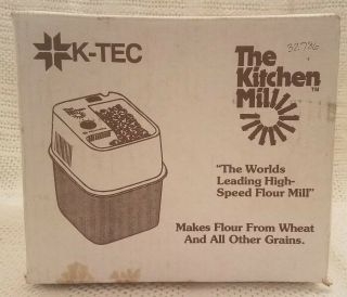 Vintage The Kitchen Mill Ktec K - Tec Model 91 By Bendtec Wheat Grain Mill