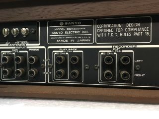 Vintage Sanyo DCX3000KA 4 Channel Receiver - Spatial Control - 40W - Minty 8