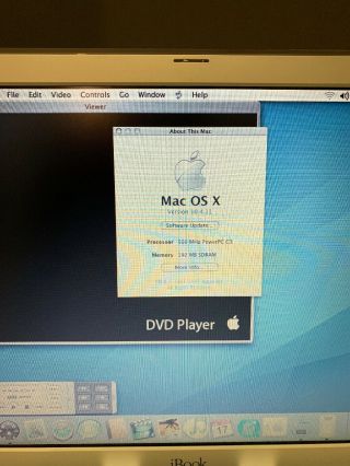 Vintage 2001 Apple iBook G3/500 Model M6497 Combo Drive Rare DVD Player 4