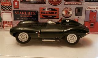 Vintage 1954 Jaguar D Type Le Mans Short Nose Race Car By Auto Art 1/18 Die Cast
