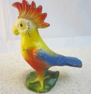 Vintage Cast Iron Cockatoo Parrot Bottle Opener Bird Animal Figural