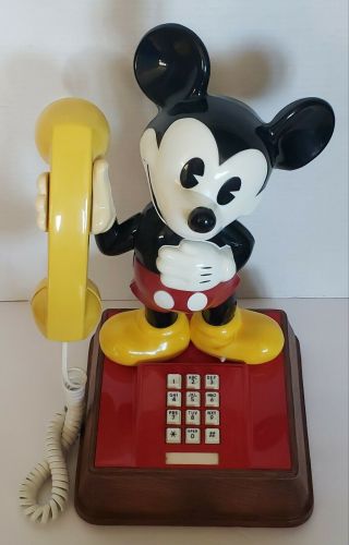Walt Disney Mickey Mouse Touch Tone phone Telephone Vintage 1976 3