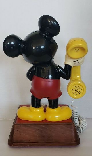 Walt Disney Mickey Mouse Touch Tone phone Telephone Vintage 1976 4