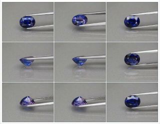 Rare 2.  28ct 8.  4x6.  4mm IF Oval Natural Color Change Sapphire,  Ceylon 5