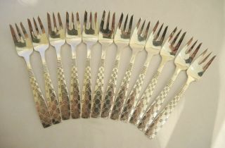 12pce Vintage Danish Jens Harald Quistgaard Stjerne Finn Christensen Cake Forks.