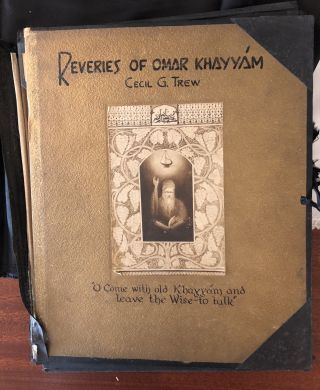Rare 1929 Ltd.  Ed.  Reveries Of Omar Khayyam By Cecil G.  Trew,  274/1000,  News Clip