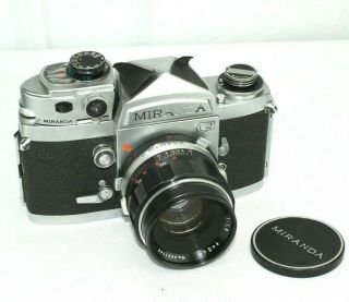 Vintage Miranda G Slr Camera 35mm With Auto Lens 1:1.  9 5 Cm 4537743