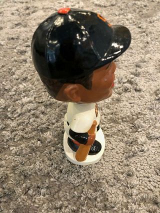 Willie Mays Vintage White Base Bobblehead - Correct Signature - Rare 4