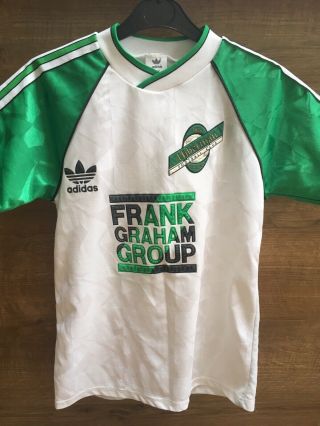 Vintage Hibernian 1989/1990/1991 Away Football Shirt Soccer Jersey Adidas