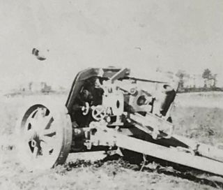 Ww2 Photo German Anti Tank Gun Abandoned Destroyed Gi Snap Shot Censor